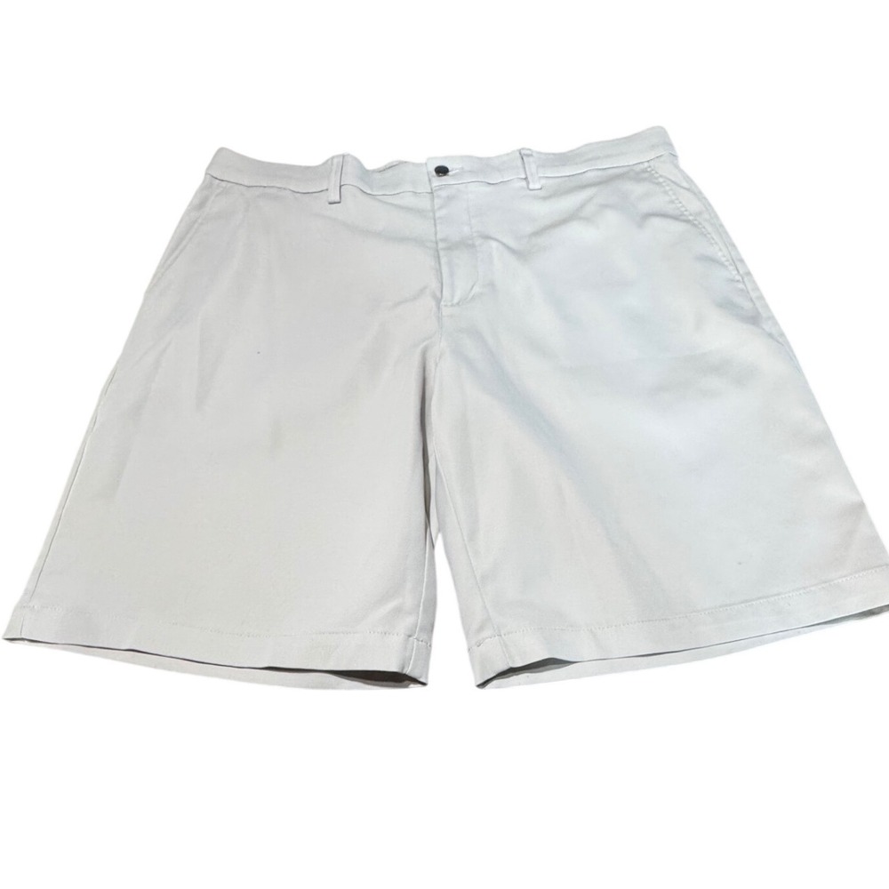 Callaway Golf Shorts Mens 38 Performance Flat Front Beige Old Money Classic